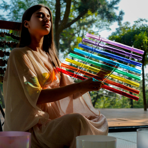 SUCCESS 8 Notes Clear Quartz Singing Harp dengan Nada Tinggi C dan Terapi Musik, Termasuk Tas Pembawa & Palu - Product Image 2