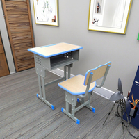 Ensemble table et chaise pour étudiant, design moderne, fourniture d'usine, mobilier scolaire, hauteur réglable, pour maison, bureau, appartement