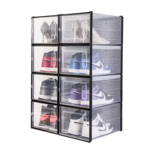 Best Selling On Factory Custom Clear Plastic Stackable Clear Shoe Box