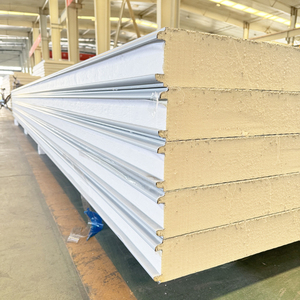 Prix d'usine Matériaux de construction <span class=keywords><strong>anti</strong></span>-<span class=keywords><strong>feu</strong></span> Rockwool PIR PU PUR <span class=keywords><strong>Panneau</strong></span> d'isolation mural sandwich - Product Image 1