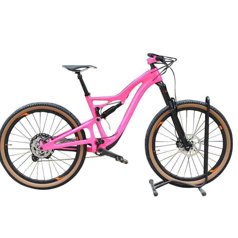 Produk Tren Full Carbon Fiber Frame Pink 29er Sepeda Gunung 15 "-19" Sepeda Gunung Kecepatan Mtb 12 untuk Balap