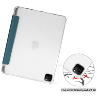 Étui souple transparent pour porte-crayon, étui intelligent à trois volets pour ipad pro 9.7 11 12.9, étui en cuir