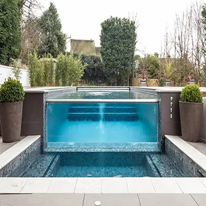 Şeffaf akrilik plastik panel yüzme havuzu için 200mm