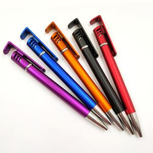 Stylet en plastique métallique Logo <span class=keywords><strong>de</strong></span> haute qualité, stylo à bille à écran tactile avec support <span class=keywords><strong>de</strong></span> téléphone portable, 10 pièces - Product Image 3