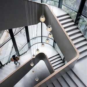 LED Hanging Lights Large Crystal Ball Chandelier Modern Stair Lighting Pendant Lights <b>for</b> Home Dining Room Living Room <b>Bedroom</b> - Product Image 2