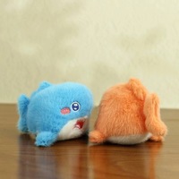Mini 10cm Animal de mer moelleux jouets en peluche poulpe poisson méduse baleine porte-clés et sac décorations cadeau de Promotion