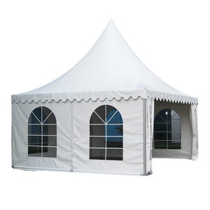 Pyramid <b>Tent</b> 5x5m Outdoor Aluminum Frame Quick Setup Rainproof Windproof UV Protection Wedding Party Use - Product Image 1