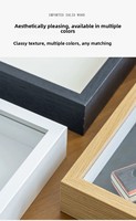 Vitrine de présentation pour raquette de ping-pong 2026, 3 couleurs, en bois massif, avec verre transparent, pour objets sportifs