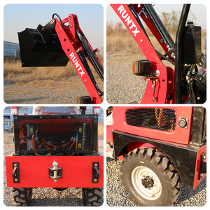 Runtx CE Trung Quốc pin nhỏ 4 ổ đĩa bánh xe <span class=keywords><strong>loader</strong></span> mini kết thúc trước 4WD tinh khiết điện cứng khớp nối <span class=keywords><strong>loader</strong></span> bán - Product Image 6