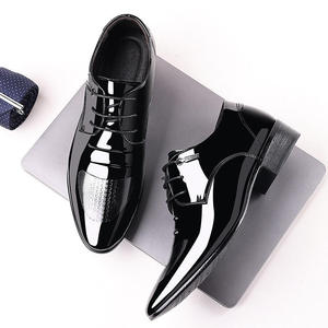 Zapatos de vestir de cuero para hombre, nuevos zapatos de cuero con punta en pico para otoño, zapatos formales de negocios de caña baja, zapatos de cuero de talla grande. - Product Image 2