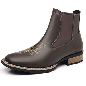 Botas Chelsea de Invierno Británicas de Moda para Hombre, de Gamuza y Cuero, Ligeras, Antideslizantes, para Fiestas y Uso en Exteriores - Product Image 2