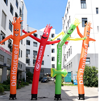 Promotion : Mannequin publicitaire gonflable HPS à jambes longues avec ventilateur intégré, impression numérique, pour promotion extérieure