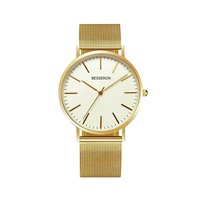 Relojes de Pulsera de Acero Inoxidable para Hombre, Minimalistas y de Lujo, con Correa de Plástico y Cuero, Movimiento de Cuarzo, Resistentes al Agua, Delgados y Duraderos, al por Mayor