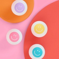Jeu de Tennis de Table Joyeux Pastel Décorations de Fête d'Anniversaire 40mm Arc-en-Ciel Fun Bachelorette Pong Jeu Smiley Pong Balls