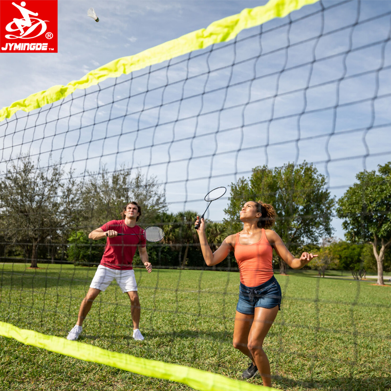 Прочный полипропиленовый полиэстер, оптовая продажа, Высококачественная портативная сетка для бадминтона