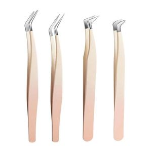 Work Record Eyelash Tweezers Stainless Steel Smooth Tip Precision For Eyelash Extension And Curling General Use - Product Image 5