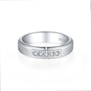 Bagues de fiançailles et de mariage de luxe pour femmes, style hip-hop, en argent sterling 925 plaqué rhodium, avec zircon, certifiées CMA - Product Image 5