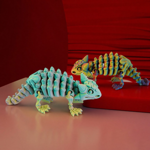 Squelette d'Ankylosaurus imprimé en 3D sur mesure, articulations entièrement articulées, modèle décoratif, cadeau, échelle 1/12, prévente - Product Image 2