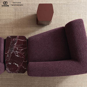 Sofá Modular Italiano Simple de Alta Calidad y Lujo para Villa o Uso Doméstico Un elegante sofá de tela para la sala de estar. - Product Image 3