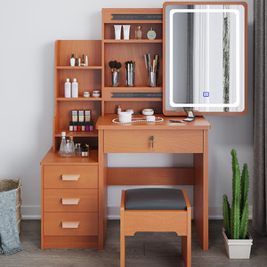 Table <span class=keywords><strong>de</strong></span> maquillage moderne avec miroir et <span class=keywords><strong>chaise</strong></span> pour la décoration et le maquillage - Product Image 3