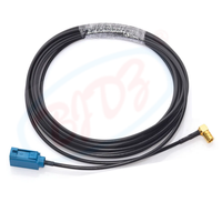 Usine SMB femelle Jack 90 degrés à Fakra Z type assemblage de câble femelle RG174 RF fil coaxial Pigtail Jumper câble d'extension