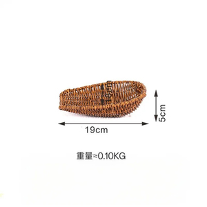 Cesta De Armazenamento Tecido Artesanal para Frutas Legumes e Material De Escritório Funcional e Decorativo