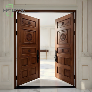 Portes <span class=keywords><strong>d</strong></span>'<span class=keywords><strong>entrée</strong></span> personnalisées en bois massif pour maisons, finition vintage sculptée, chêne, acajou, <span class=keywords><strong>porte</strong></span> extérieure double en bois massif - Product Image 3