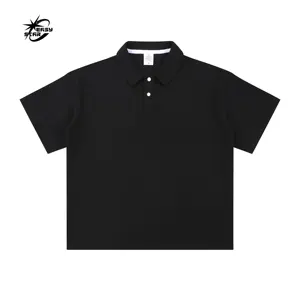 Summer 260g Heavyweight Men&#39;s Drop Shoulder Loose Solid Color T-shirt Unisex Waffle Knitted Short Sleeve T-shirt