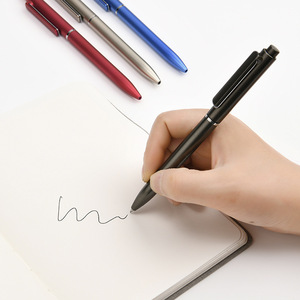 Business Gel <b>Pens</b> Metal Body Push Button Customizable Logo For Events Meetings Advertising Signature Writing - Product Image 1