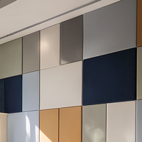 Panneau acoustique en fibre de polyester, panneau insonorisant pour mur, plafond, décoration intérieure