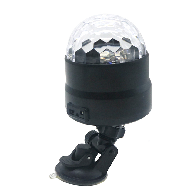 USB Activated LED Stage Light Crystal Magic Ball Laser Disco DJ Light with Remote Controller for Car & Home Use