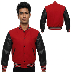 Veste d'hiver de qualité supérieure, motif personnalisé, broderie pour hommes, vestes varsity avec poches personnalisées, vestes varsity pour hommes - Product Image 1