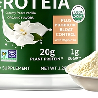 Poudre de protéines végétales en marque privée |   Saveur Vanille 20g Protéines Probiotiques Soutien Énergétique Bouteille 546g Adultes Durée 24 Mois