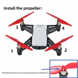 Hélices en plastique <span class=keywords><strong>Tello</strong></span> <span class=keywords><strong>TELLO</strong></span> <span class=keywords><strong>EDU</strong></span>, pales colorées, 2 paires pour accessoires de drone - Product Image 4