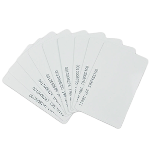 TK4100 PVC White <b>Cards</b> with RFID Hotel Use 18-bit Coding Waterproof & Printable - Product Image 1