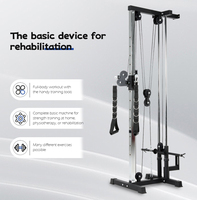 Station de câble à double poulie pour entraînement de fitness à domicile, pour la musculation et la musculation, comprend un tirage latéral