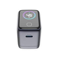 Chargeur GaN intelligent AI haut de gamme QC5.0 45W avec câble rétractable Type-C pour 16 Pro/Ultra/Écouteurs/Montre connectée