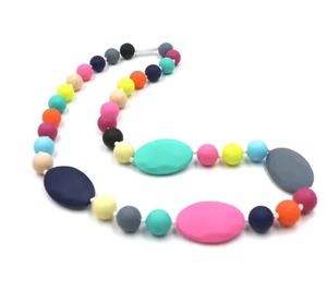 Anneau <span class=keywords><strong>de</strong></span> dentition en silicone <span class=keywords><strong>de</strong></span> qualité alimentaire <span class=keywords><strong>pour</strong></span> bébé, <span class=keywords><strong>collier</strong></span> à mâcher en silicone <span class=keywords><strong>pour</strong></span> enfants, soulage le stress - Product Image 1