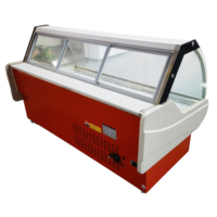 Vente directe d'usine de 1.5m de vitrine électrique Deli Vitrine de comptoir Équipement de réfrigération à porte en verre à température unique