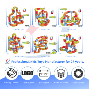 Juguete Educativo Chengji, Pista de Tren de Alta Velocidad de Plástico, Bloques de Construcción, Señales de Tráfico Creativas, Kit de Levitación Magnética DIY - Product Image 4