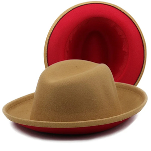 All'ingrosso abito da <span class=keywords><strong>uomo</strong></span> personalizzato Fadora cappelli due colori <span class=keywords><strong>bombetta</strong></span> Homburg Trilby Sombrero Fedora per scene Casual all'aperto - Product Image 3