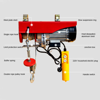 Palans électriques à câble micro-électriques 100 kg-1000 kg 220 V avec protection contre les surcharges, taille compacte pour usage domestique, garage, chantier de construction