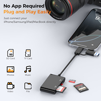 Fabricant de lecteur de carte mobile externe 4-en-1 USB-A Type-C 3.0 TF/SD 4.0 prend en charge la mémoire et le stockage de l'appareil photo