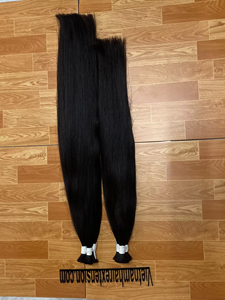 Extensions de cheveux humains lisses en gros, lots de cheveux vierges bruts naturels noirs pour tresses, pour les revendeurs - Product Image 5