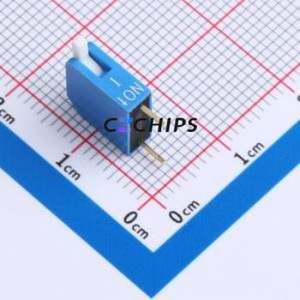 DL-01LT DIP Switch Through hole Component (THT),P=2.54mm Switch Piano Key Single Pole Single Throw 1 2.54mm - Product Image 1