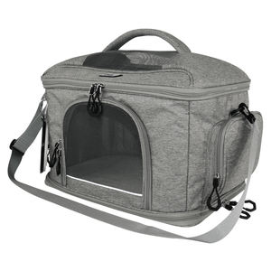 Sac à bandoulière classique et pratique pour animaux de compagnie, fermeture éclair étanche, design rembourré multi-structurel et respirant pour petits chiens en randonnée - Product Image 4