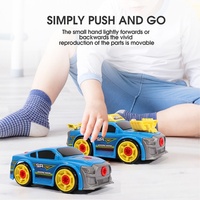 Jouet éducatif en plastique 3-en-1 avec perceuse électrique et visseuse DIY pour enfants unisexes de 4 à 6 ans, voiture démontable