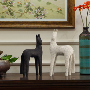 Modern Abstract Horse Sculpture Resin <b>Tabletop</b> Decor For Home Office Hotel Decoration - Product Image 2