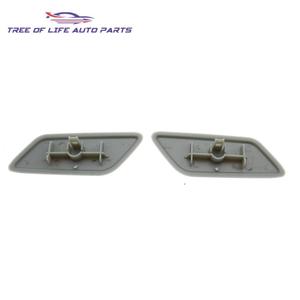 Toyota Prado Headlight Washer Nozzle Caps 85045-60070 85044-60160 Black Left Right <b>Clip</b> On Plastic Front <b>Bumper</b> Trim - Product Image 2
