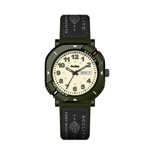 High Beauty Wood Texture Quartz <b>Watch</b> Minimalist Wristwatch with Dual Date Function - Product Image 1